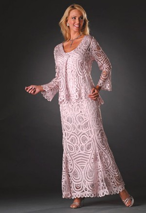 Size L Pearl Pink Soulmates 3 Piece Formal Dress D7051